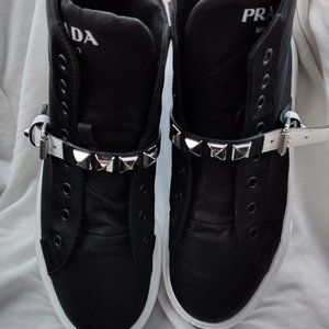 Prada studded woman's shoes
